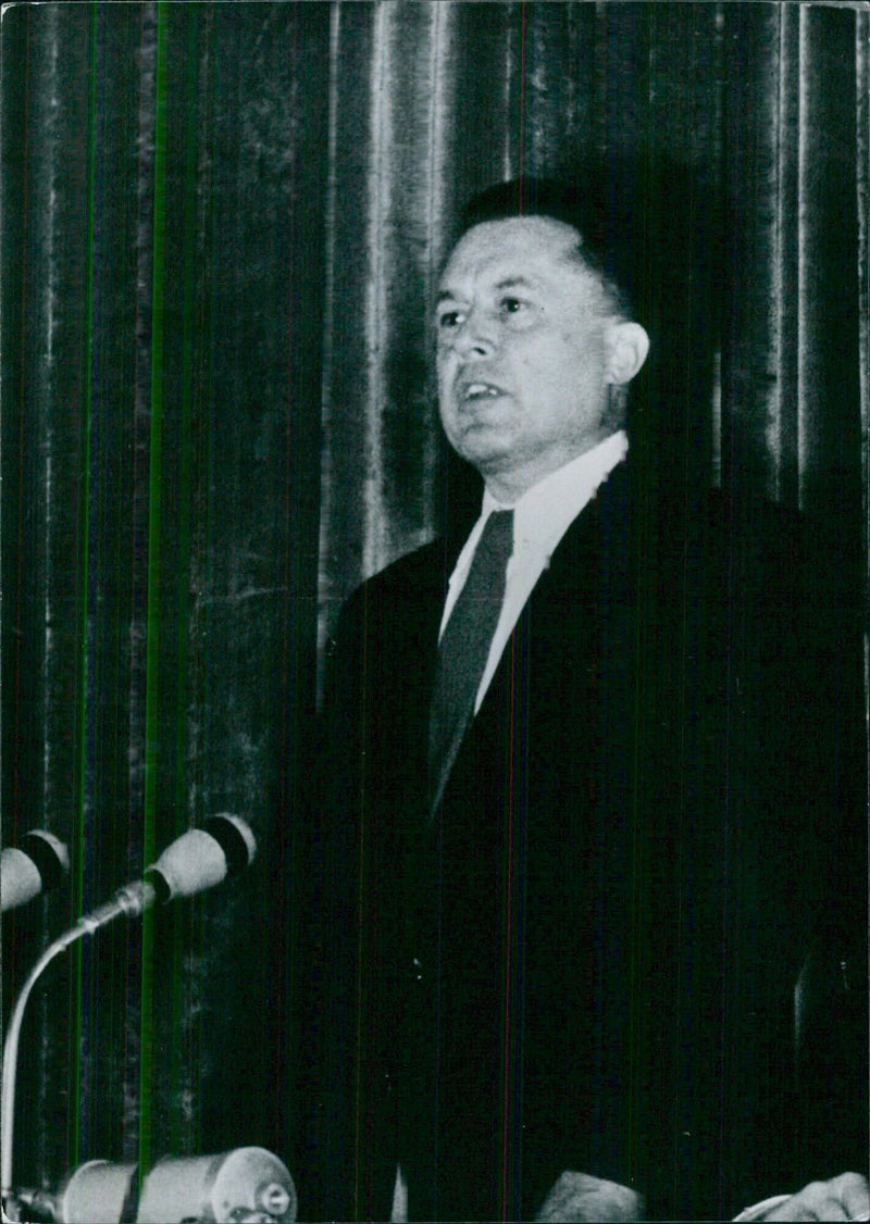 DR. GIRNUS, Head of the Committee for German Reunification - Vintage Photograph