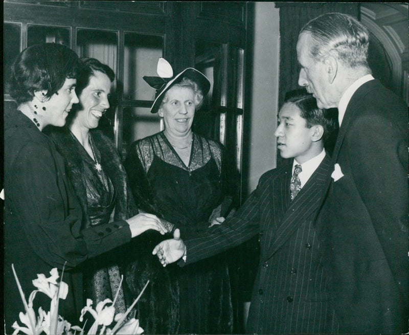 Lord Mayor Sir Ru and his family at Mansion House - Vintage Photograph