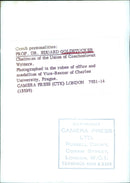 PROF. DR. EDUARD GOLDSTUCKER, Chairman of the Union of Czechoslovak Writers - Vintage Photograph