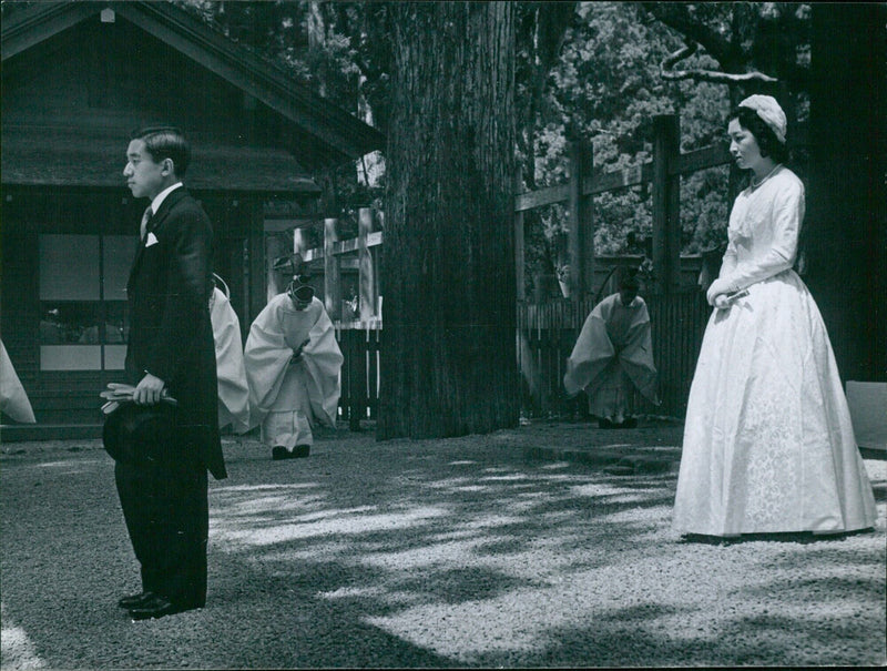 Crown Prince and Princess Report Marriage - Vintage Photograph