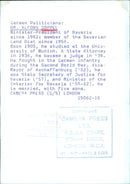 DR. ALFONS COPPEL, Minister-President of Bavaria - Vintage Photograph