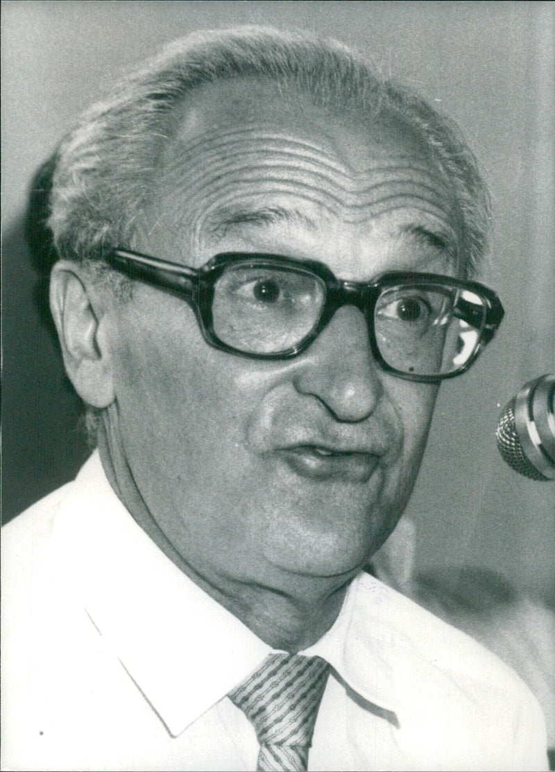 Alessandro Natta, Secretary of the Italian Communist Party - Vintage Photograph
