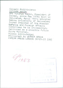 Yitzhak Navon, President of Israel - Vintage Photograph