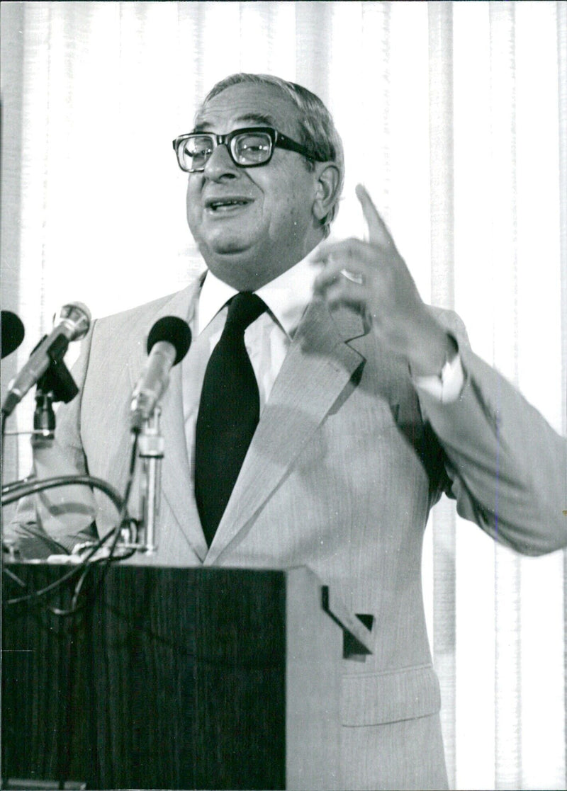 Yitzhak Navon, President of Israel - Vintage Photograph