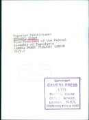 Yugoslav Politicians: STRAHIL GIGOV Vice-President of the Federal Assembly of Yugoslavia. - Vintage Photograph