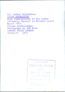 Sri Lankan Diplomat, Tilak Gooneratne, High Commissioner of Sri Lanka in Britain - Vintage Photograph