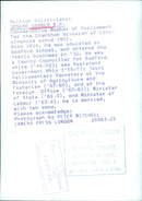 British Politician Joseph Godber M.P. - Vintage Photograph