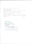 British Trade Unionist Eric Nevin, General Secretary of the Merchant Navy and Air Line Officers' Association - Vintage Photograph