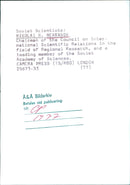 Soviet Scientist: Nikolai N. Nekrasov - Vintage Photograph