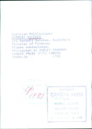 Austrian Minister of Finance Herbert Salcher - Vintage Photograph