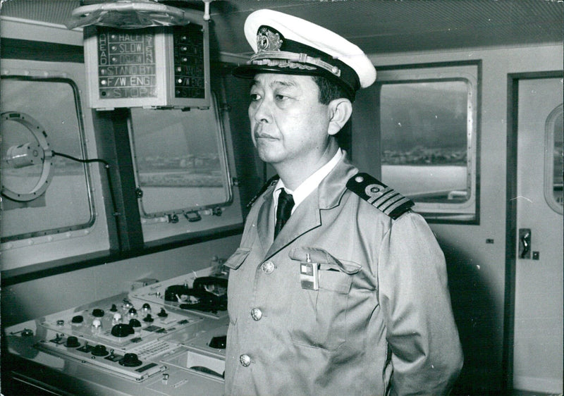 CAPTAIN-GENERAL SAKURAI of the nuclear ship "Mutsu" - Vintage Photograph