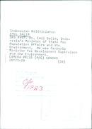 EMIL SALIM OPS - Vintage Photograph