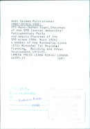 Hans-Jochen Vogel, Chairman of the SPD Parliamentary Party - Vintage Photograph