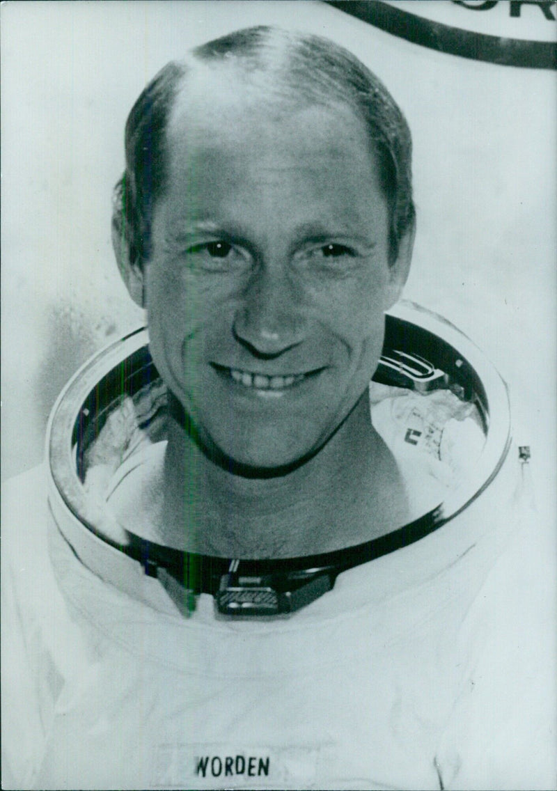 Alfred M. Worden, command module pilot for the Apollo 15 lunar landing mission - Vintage Photograph