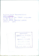 British Radio Personality John Timpson - Vintage Photograph