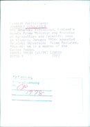 Finnish Politician Johannes Virolainen - Vintage Photograph