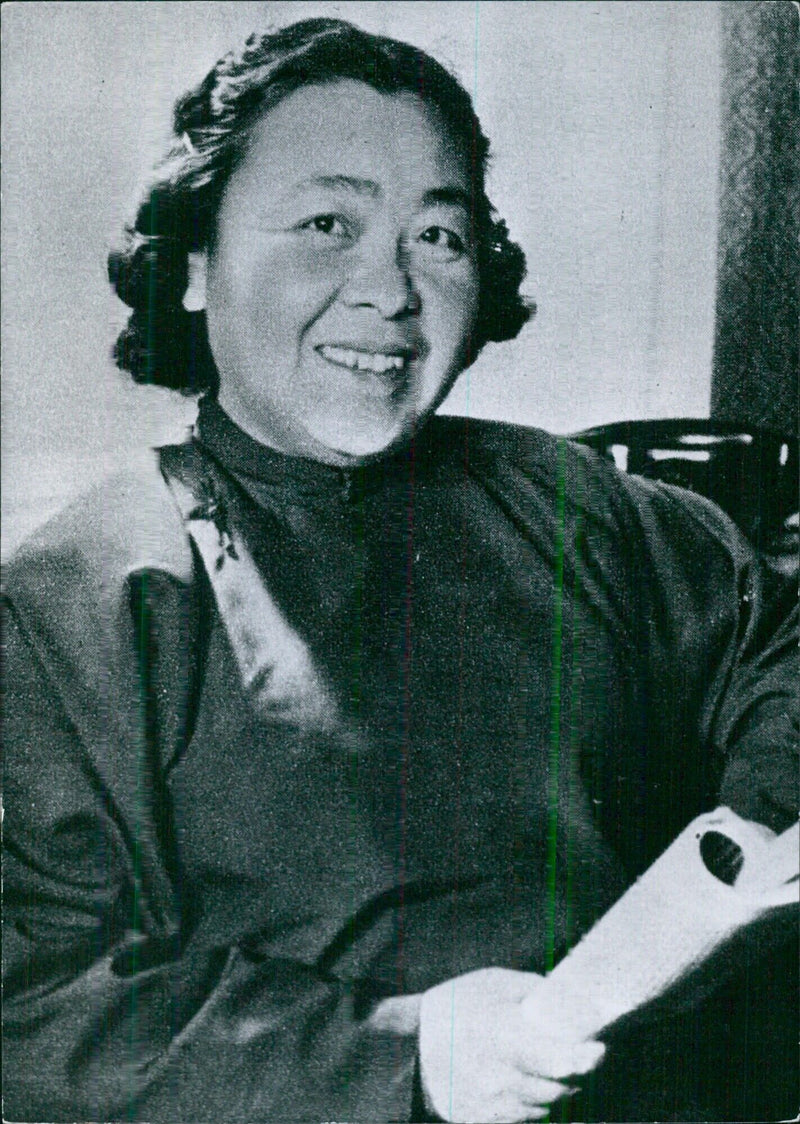 Ting Ling, Chinese authoress - Vintage Photograph