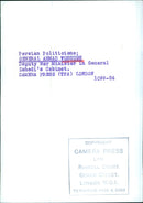 Persian Politicians; GENERAL AHMAD VOSSUGH Deputy War Minister in General Zahedi's Cabinet. - Vintage Photograph