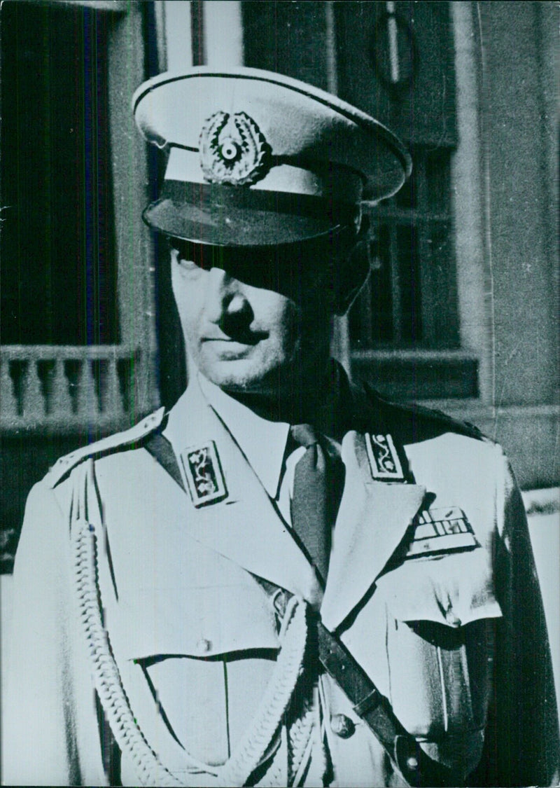 Persian Politicians; GENERAL AHMAD VOSSUGH Deputy War Minister in General Zahedi's Cabinet. - Vintage Photograph