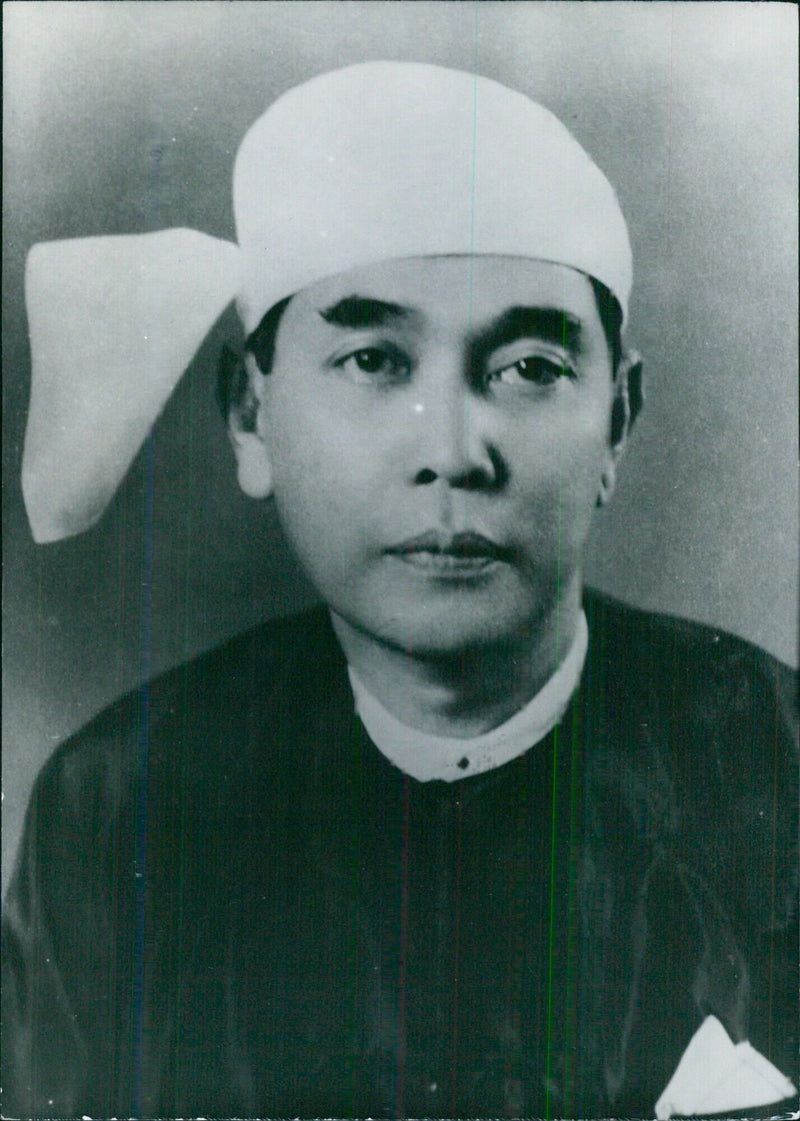 Burmese Politicians THAKIN TIN - Vintage Photograph