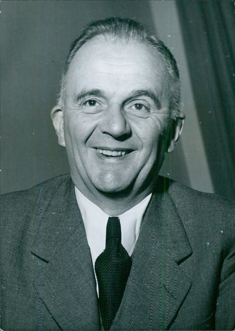 Portrait study of West German politician Dr. Robert Tillmanns - Vintage Photograph