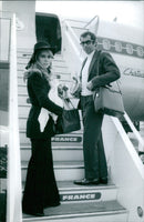 Roger Vadumi and Jane Fonda at Chateau de France - Vintage Photograph