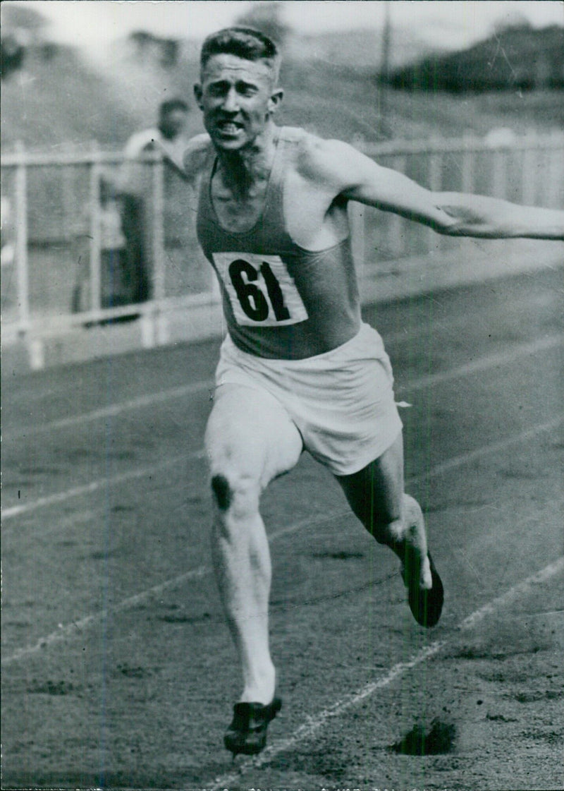 Australian Athlete Dennis Tipping - Vintage Photograph