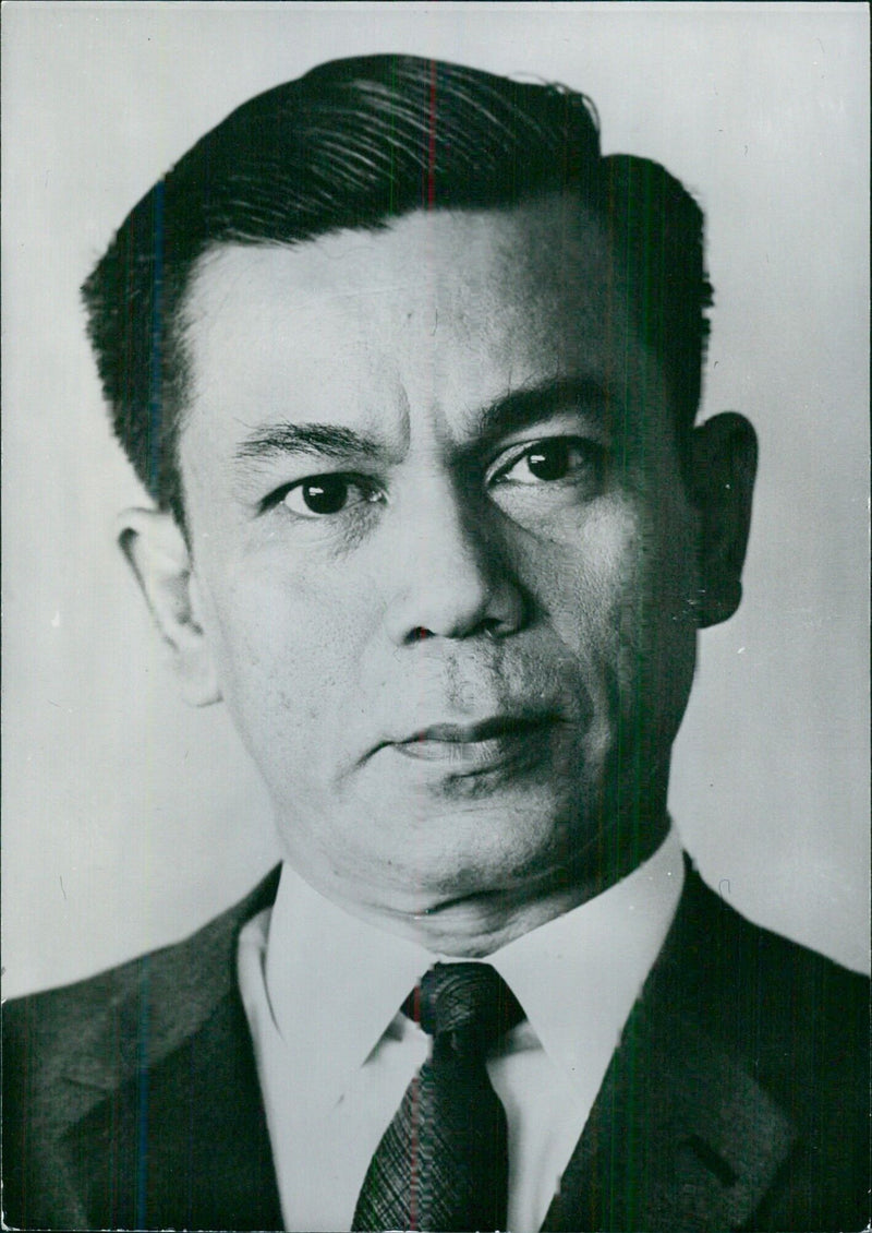 Burmese diplomat U SOE TIN, Permanent Representative of Burma to the United Nations since 1966. - Vintage Photograph