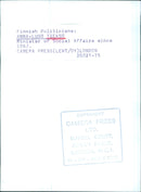 Finnish Politicians: ANNA-LUSO TIEKSO Minister of Social Affairs since 1967. - Vintage Photograph