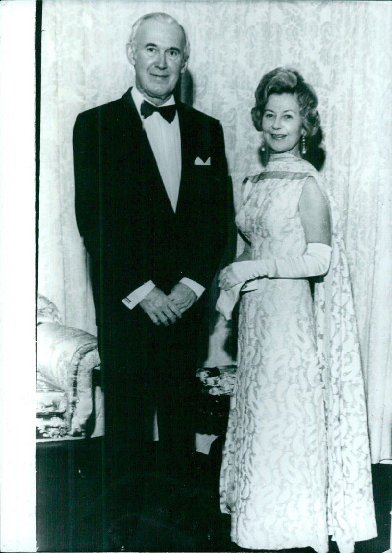 President & Mrs John Wrathall of Rhodesia - Vintage Photograph