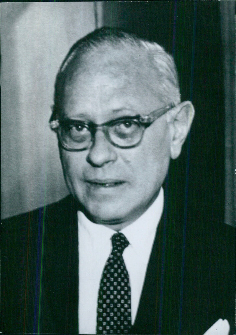 Swiss Diplomat ERNEST A. THALMANN at the United Nations - Vintage Photograph