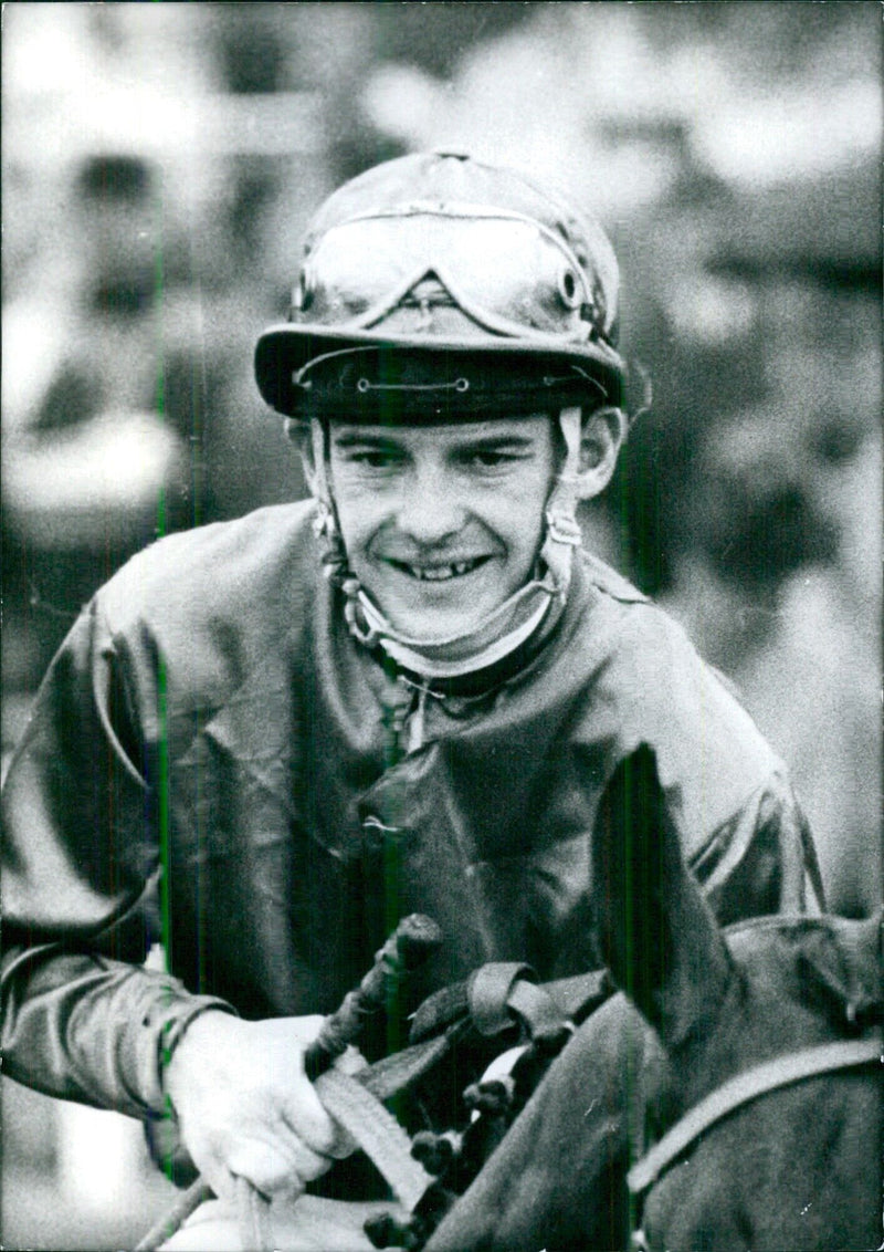 British Jockeys: M.L. THOMAS - Vintage Photograph