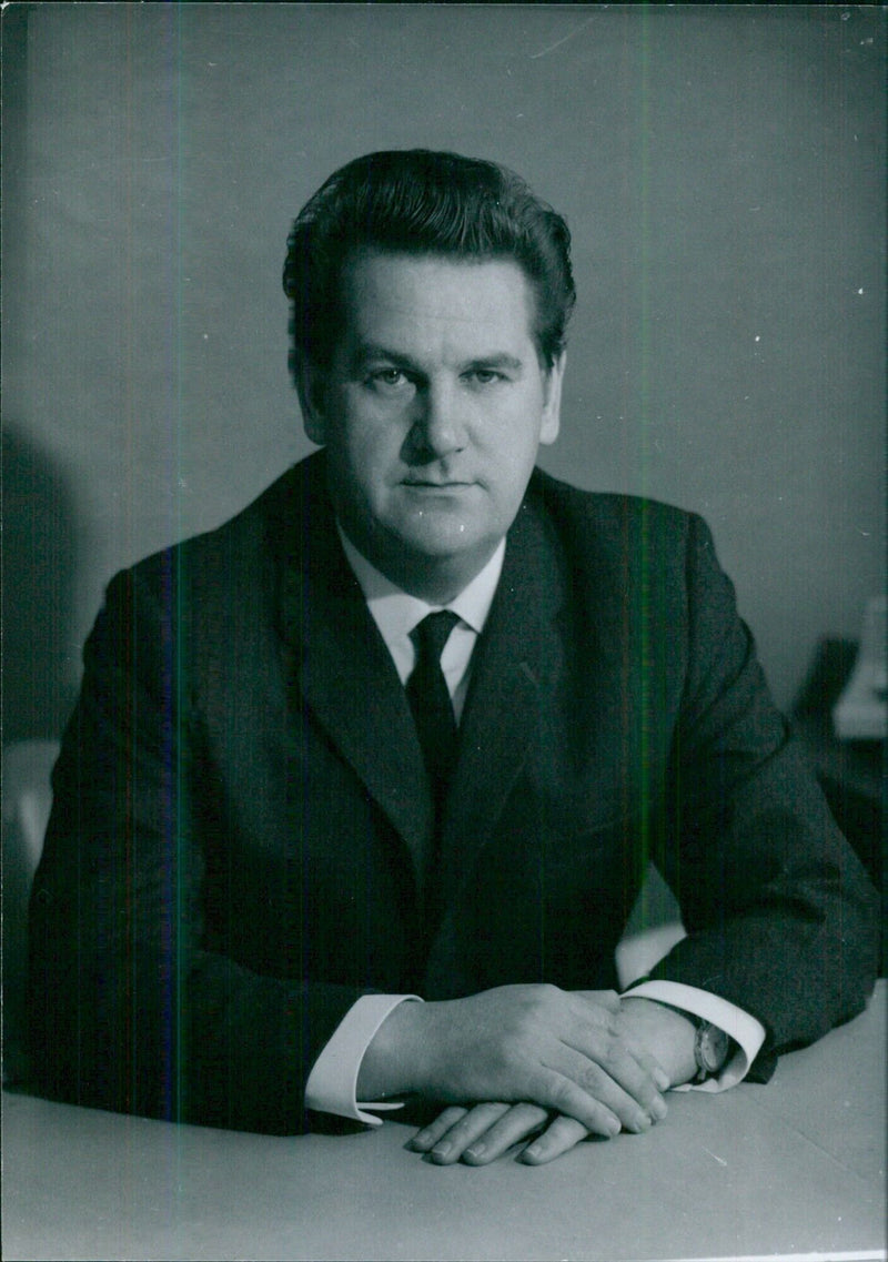 Portrait study of British businessman Adam Thompson - Vintage Photograph