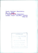 MR. J. UHER, Deputy Prime Minister of AJ Czech Cabinet Ministers - Vintage Photograph