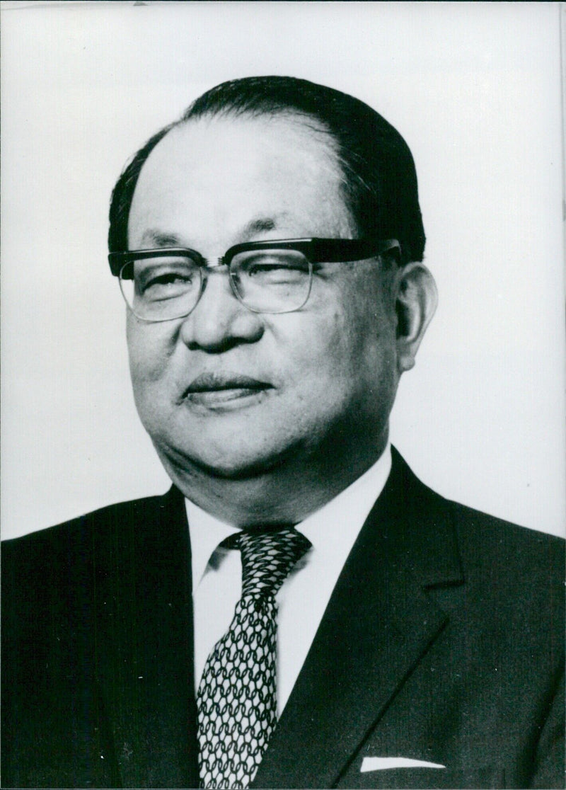 Portrait of Masaru Uchida, Chairman of Mitsui Bussan - Vintage Photograph