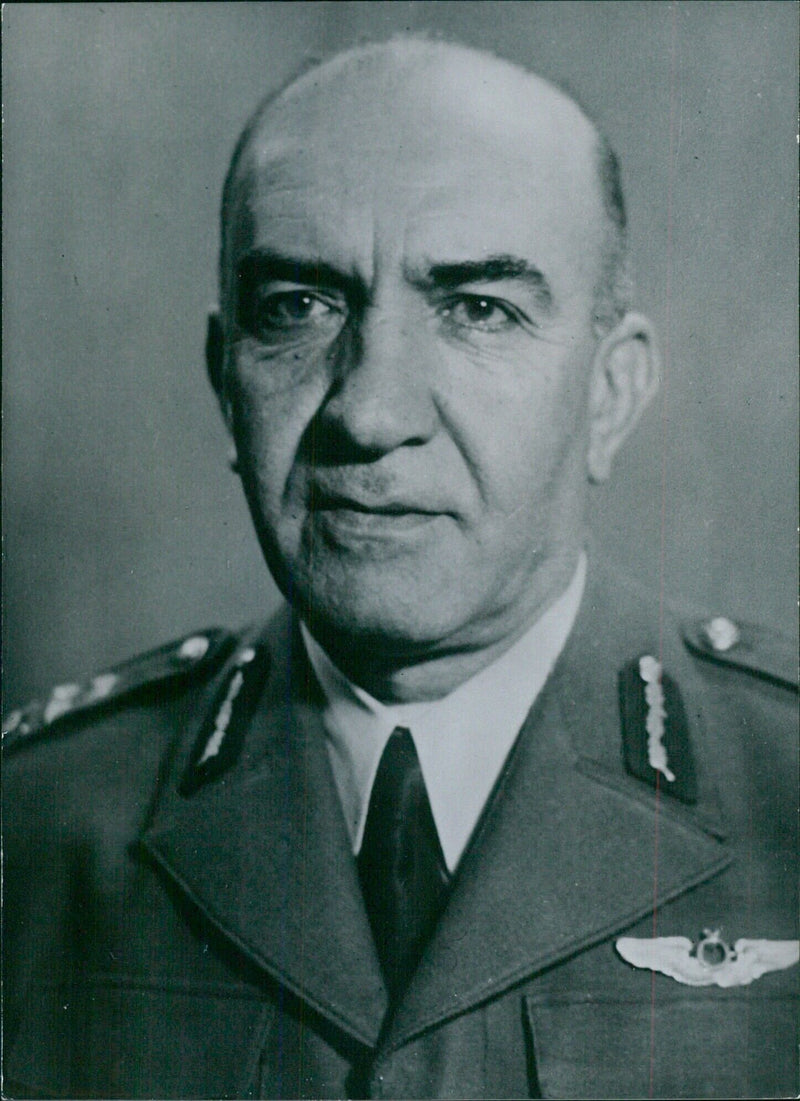 Chief of the Turkish Air Force Fevzi Ucaner - Vintage Photograph