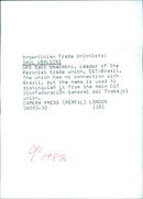 Argentinian Trade Unionists - Vintage Photograph