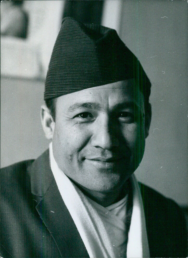 Nepalese Politicians: SHRI BISWA BANDHU THAPA - Vintage Photograph