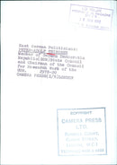 East German Politician Peter Adolf Thiessen - Vintage Photograph