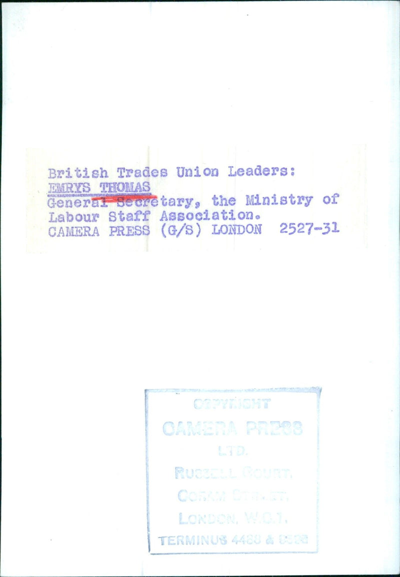 British Trades Union Leaders - Vintage Photograph