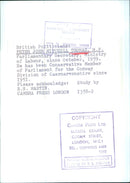 British Politician PETER JOHN MITCHELL THOMAS M.P. - Vintage Photograph