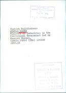 Turkish Politicians: MUHTAR ULUER Minister of Industries in the Provisional Government led by General Gursel - Vintage Photograph