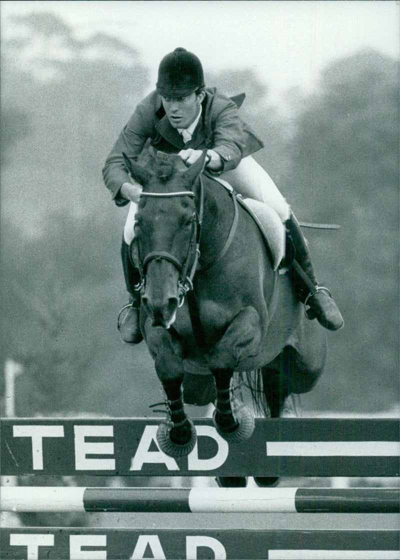 British Showjumpers: MICHAEL WHITAKER - Vintage Photograph