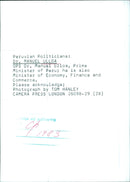 Dr. Manuel Ulloa, Prime Minister of Peru - Vintage Photograph