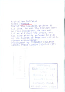 Australian Golfer PETER THOMSON - Vintage Photograph