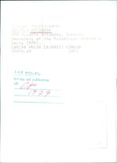 MUSTAFA USTUNDAG OPS Mustafa Ustundag, General Secretary of the Rupublican People's Party (RPR) - Vintage Photograph