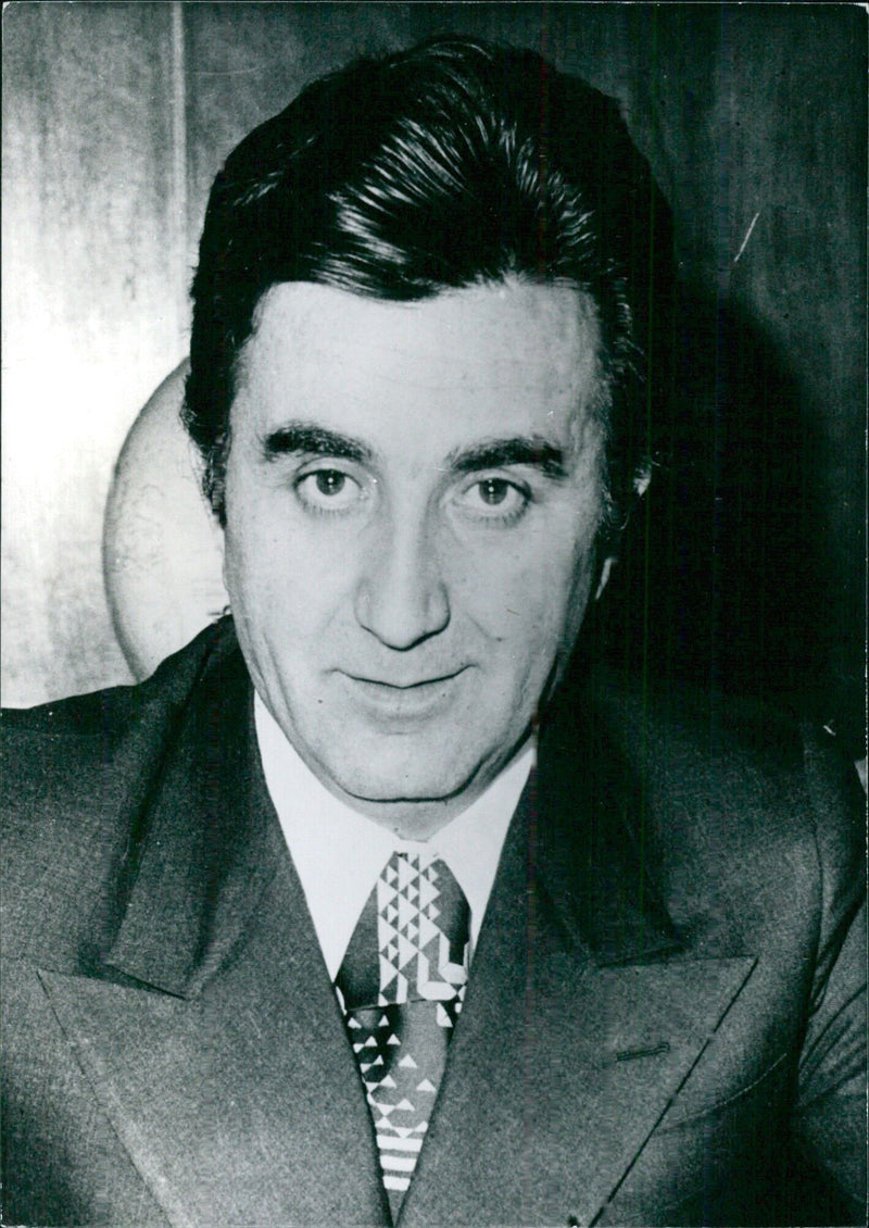 MUSTAFA USTUNDAG Minister of Education, since January 1974. - Vintage Photograph