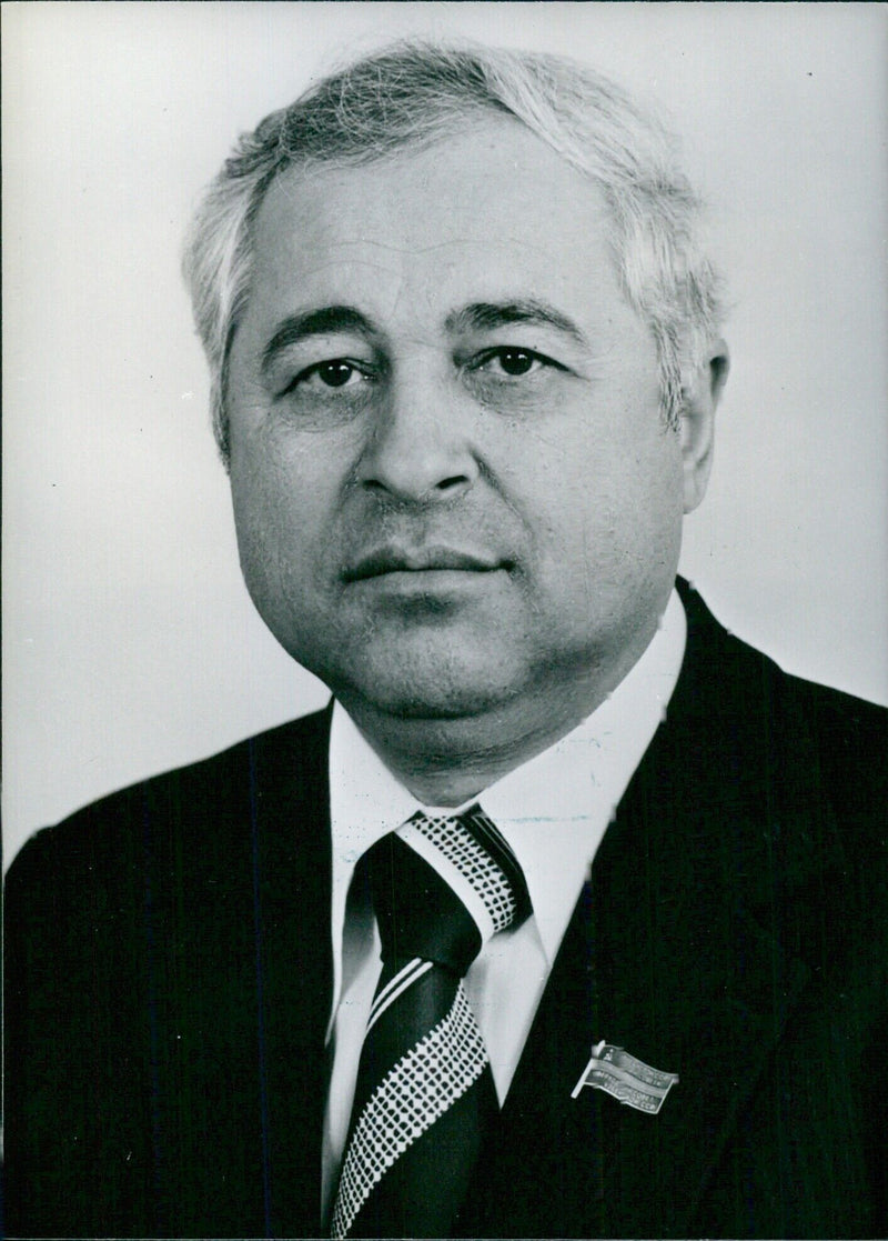 Soviet Politicians: INAMZHON B. USMANKHODZHAYEV OPS - Vintage Photograph