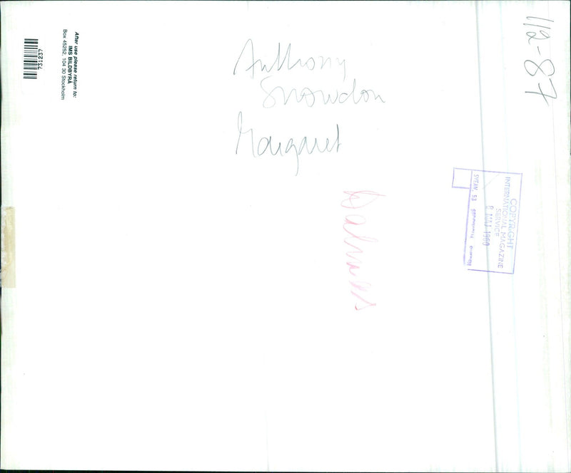 Anthony Snowdon Hauquel - Vintage Photograph