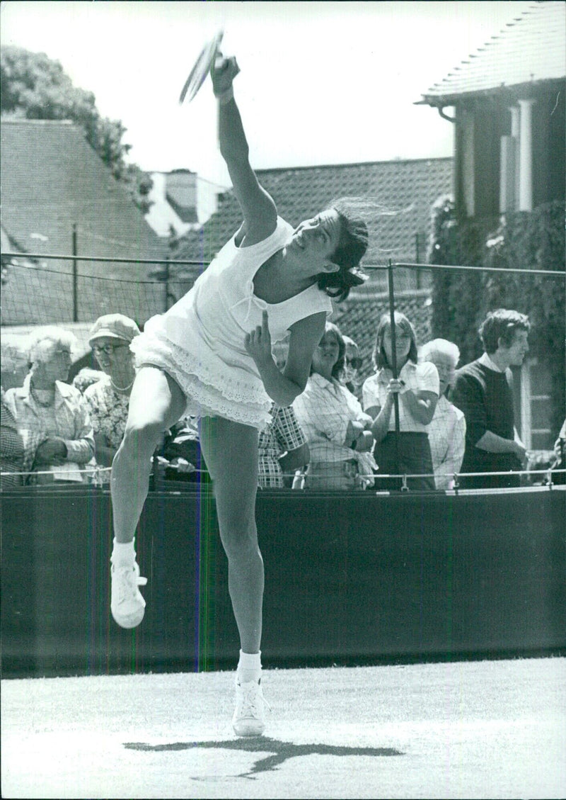 Virginia Wade - British Tennis Player - Vintage Photograph